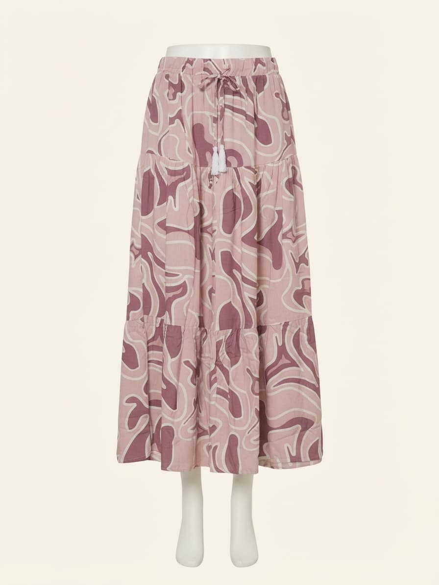 Tiered Maxi Skirt
